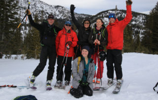 A group of backcountry skiers near steamboat springs colorado.